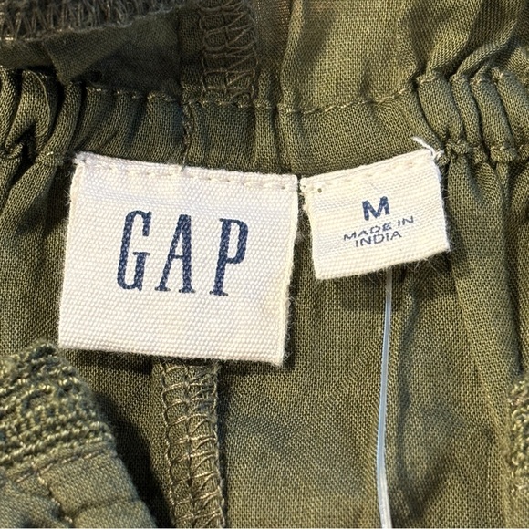 GAP Tie V-Neck Flutter Sleeve Lace Trim Size Medium - Picture 5 of 10